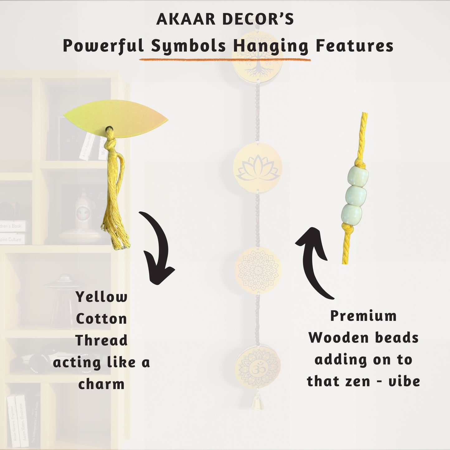 Akaar Decor's Symbolism & Quotational Wall Hanging for Home Decor- Powerful Symbols