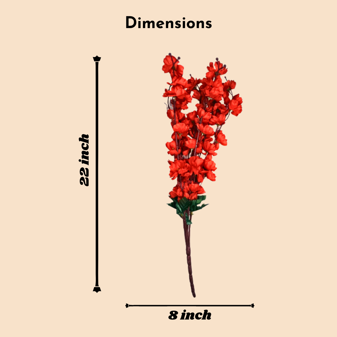 Akaar Décor Beautiful Artificial Flowers - Blossom Bunch (Pack of 2)