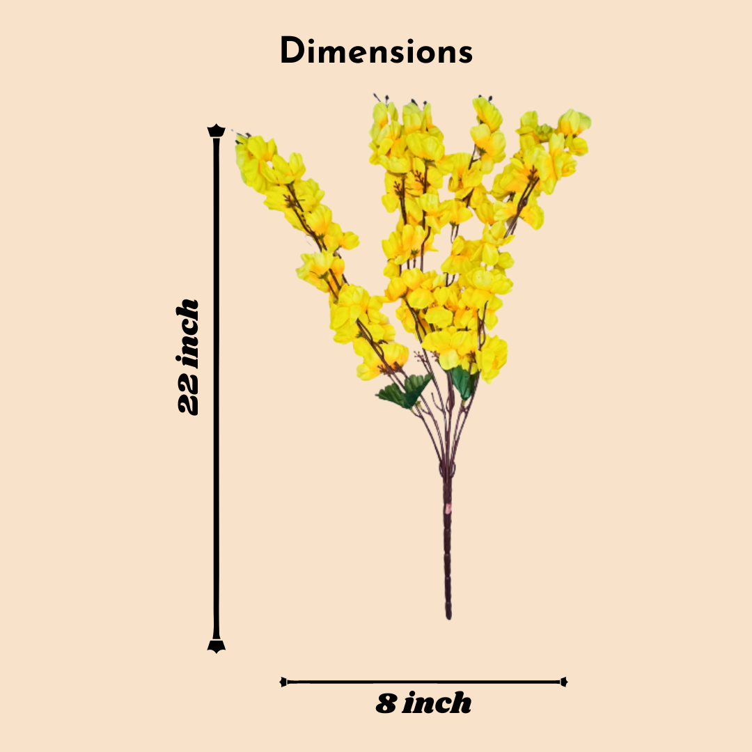 Akaar Décor Beautiful Artificial Flowers - Blossom Bunch (Pack of 2)