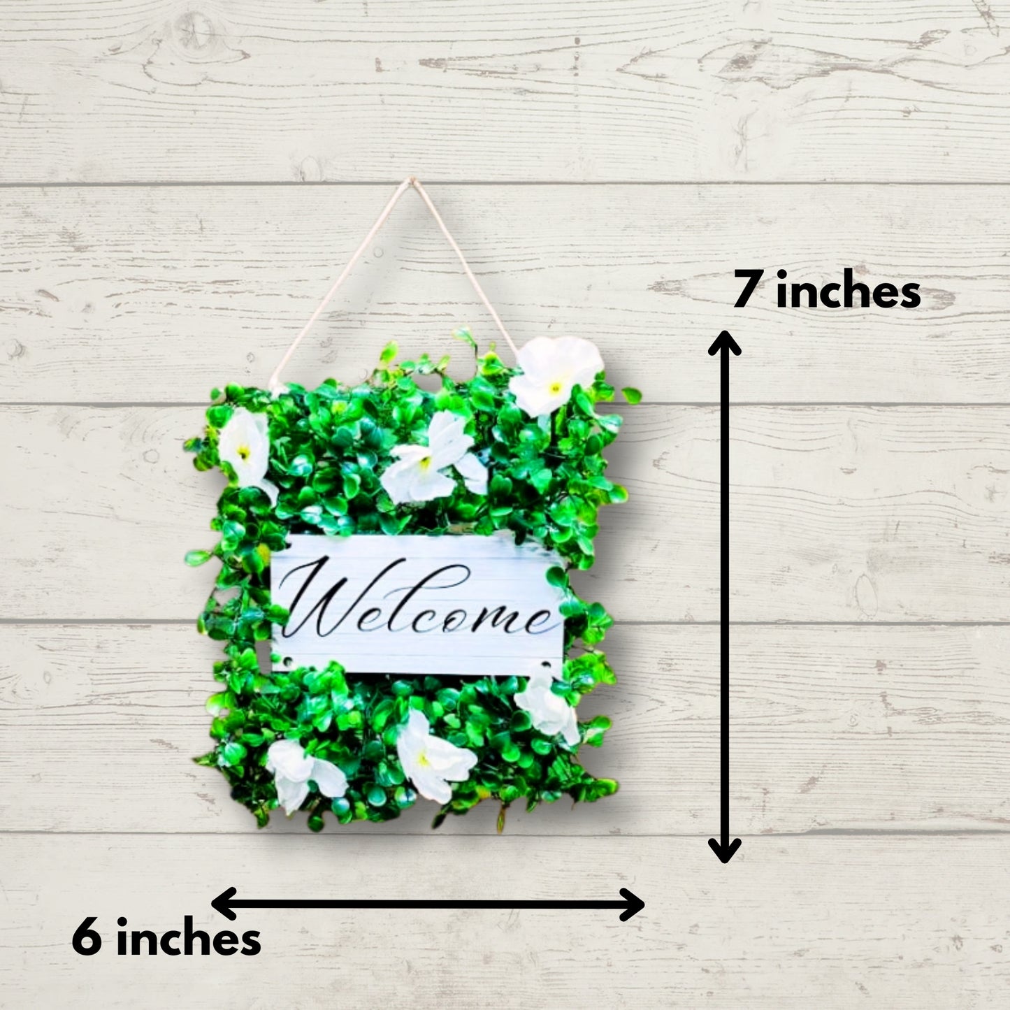 Akaar Welcome Signage in White Blossom