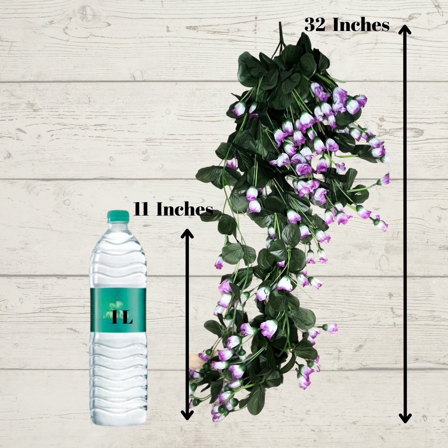 Akaar Rose Bud Falling in Purple White