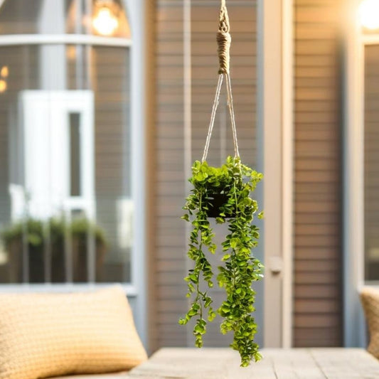 Akaar Décor's Outdoor Decor Range: Artificial Hanging Eucalyptus Plant (Green)