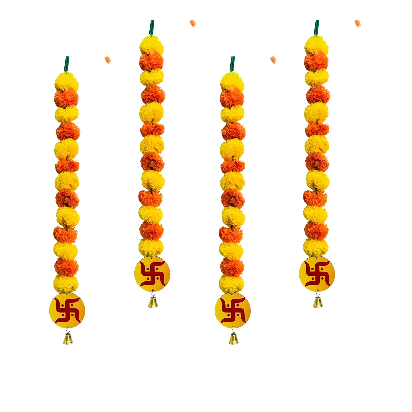 Akaar Decor's Diwali Decoration Items : Marigold Garland Set with Swastik