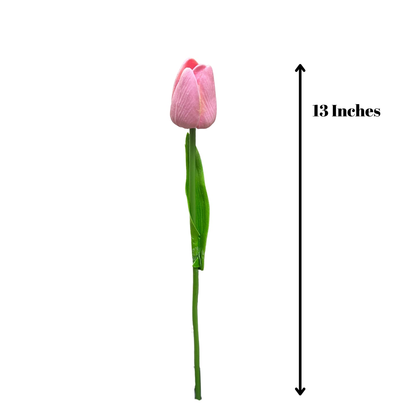 Combo Set of Hard Plastic Unbreakable Vase with Artificial Flowers Bouquet (Pink Tulips with Vase)