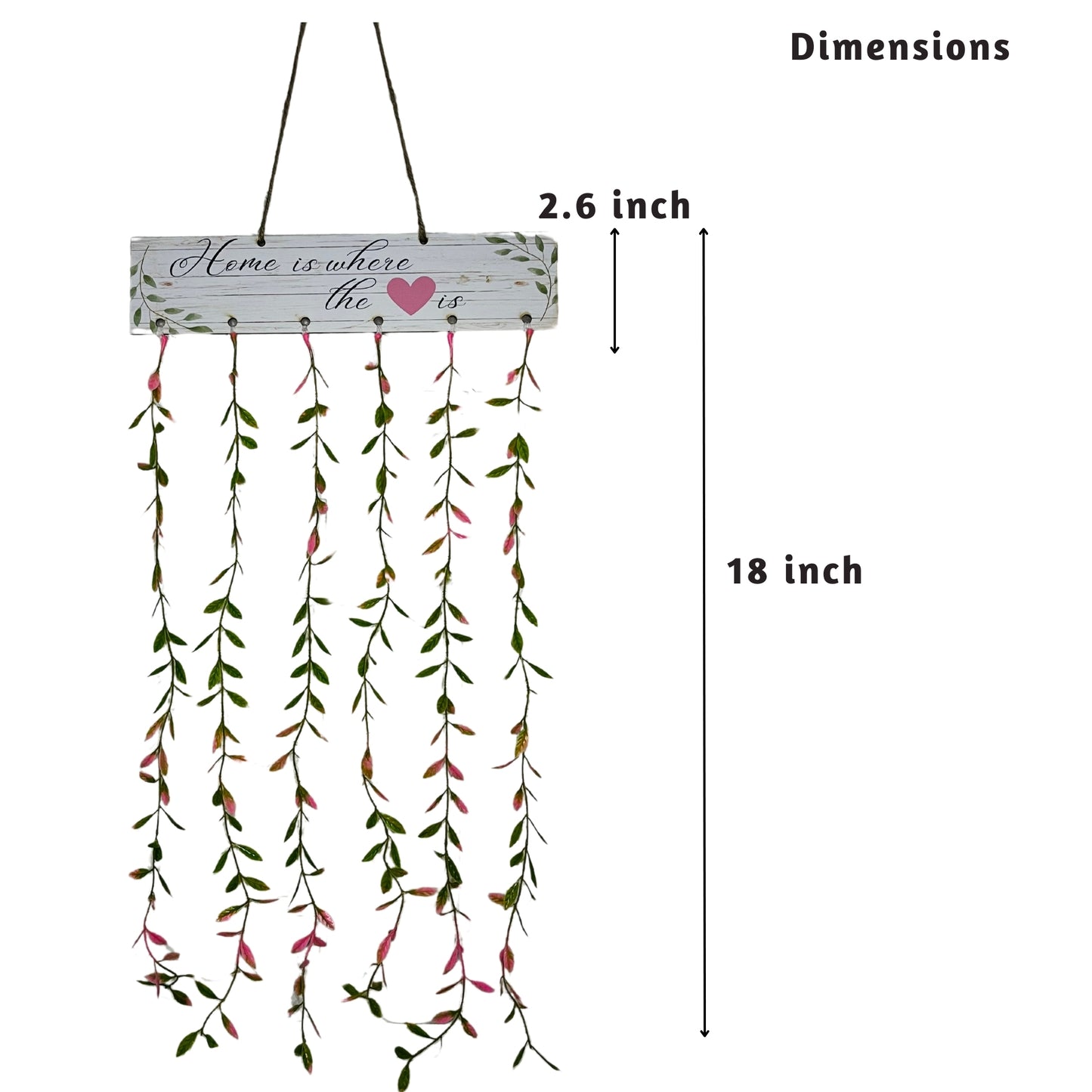 Akaar Decor's Home Is Where the Heart Is Wall Hanging for Home Decor