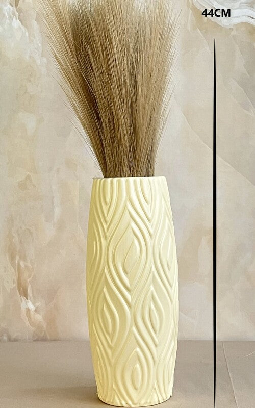 Akaar Artificial Pampas Grass (Pack of 2) with Long Pot