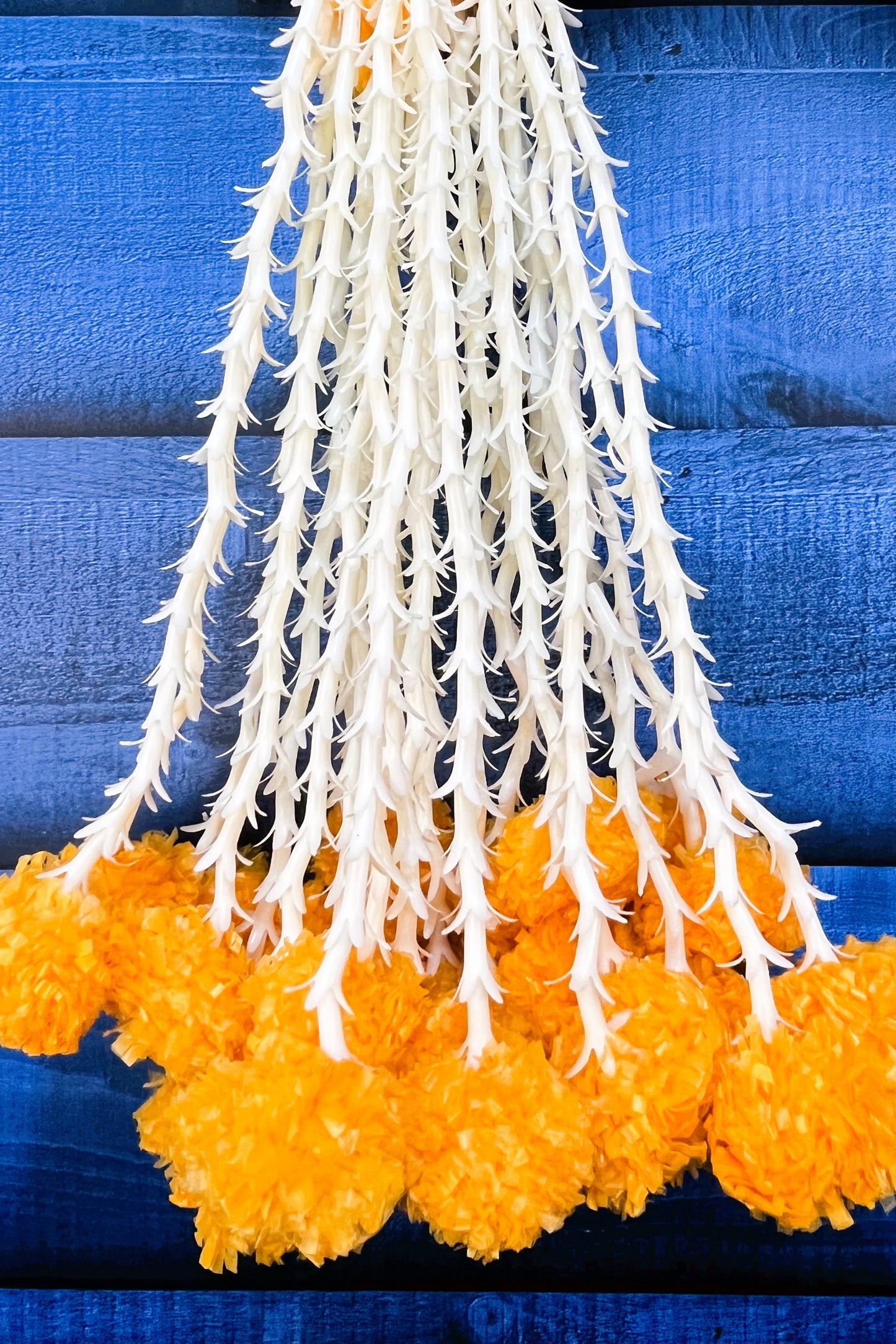 Akaar Marigold Garland with Jasmine and Marigold Endings (Pack of 5)