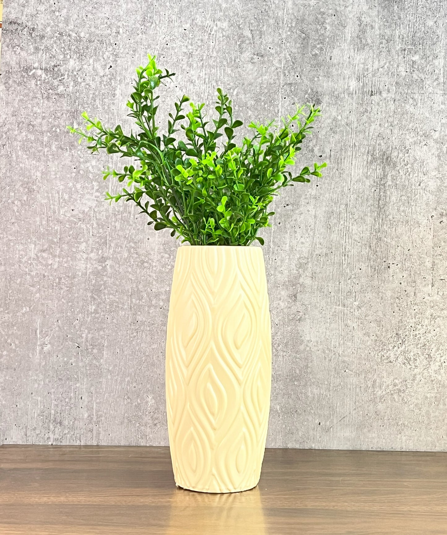 Akaar Imitation Plants - Jade Green Bunch with Long Cylindrical Pot