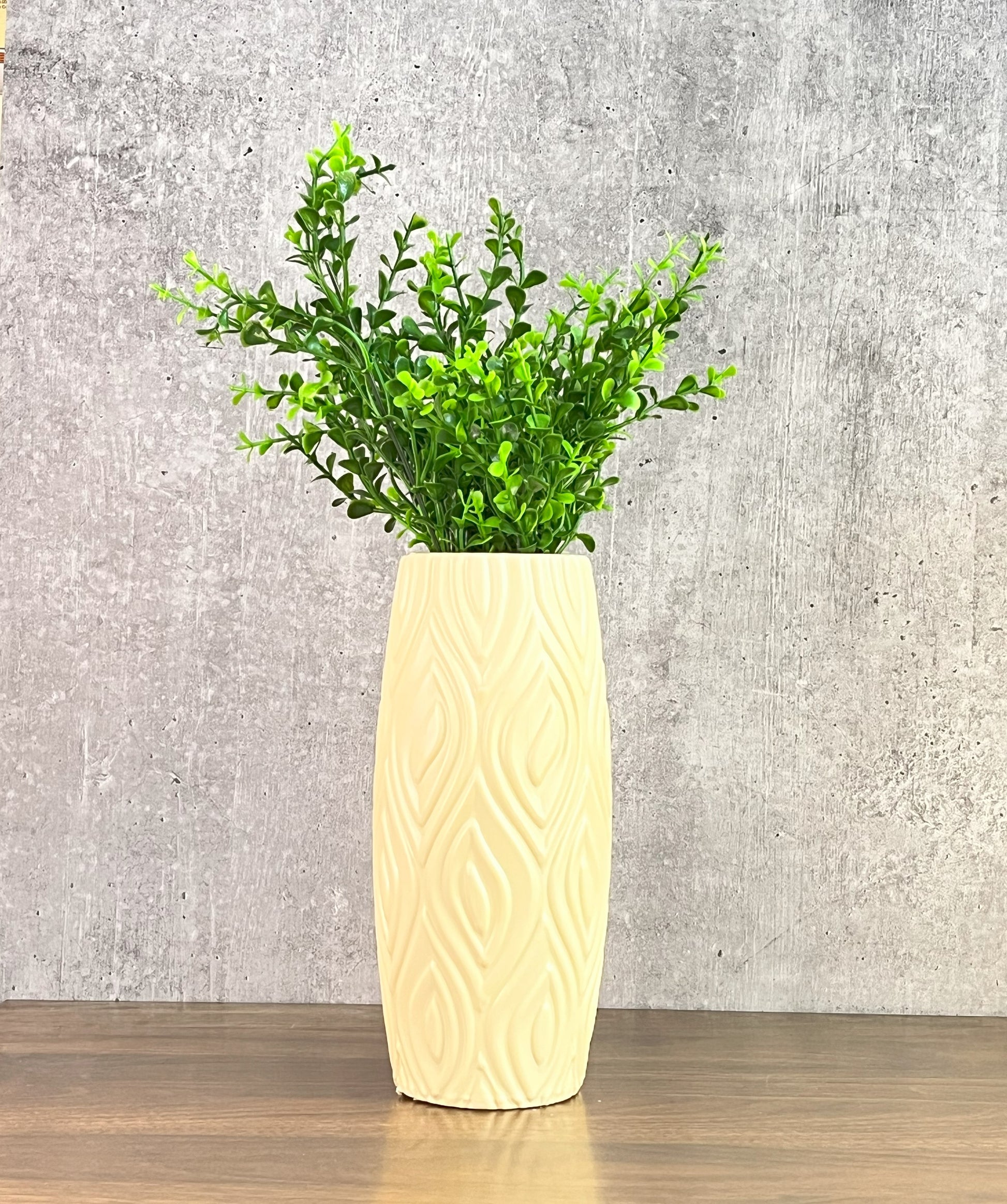 Akaar Imitation Plants - Jade Green Bunch with Long Cylindrical Pot