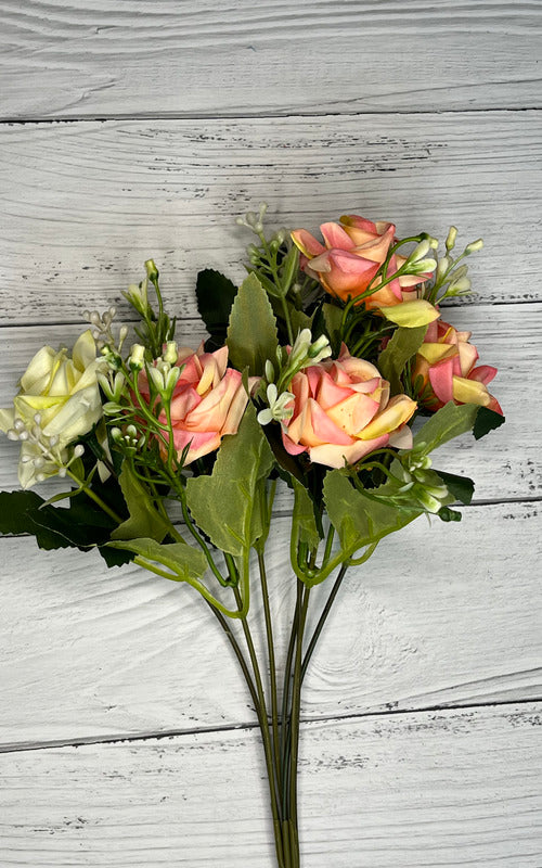 Akaar English Rose Bunch for Home Décor