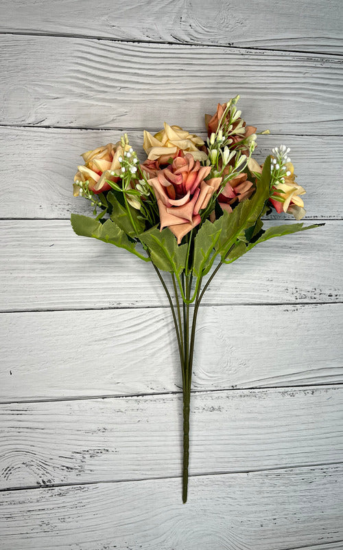 Akaar English Rose Bunch for Home Décor