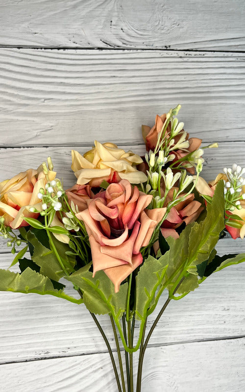 Akaar English Rose Bunch for Home Décor