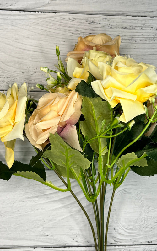 Akaar English Rose Bunch for Home Décor