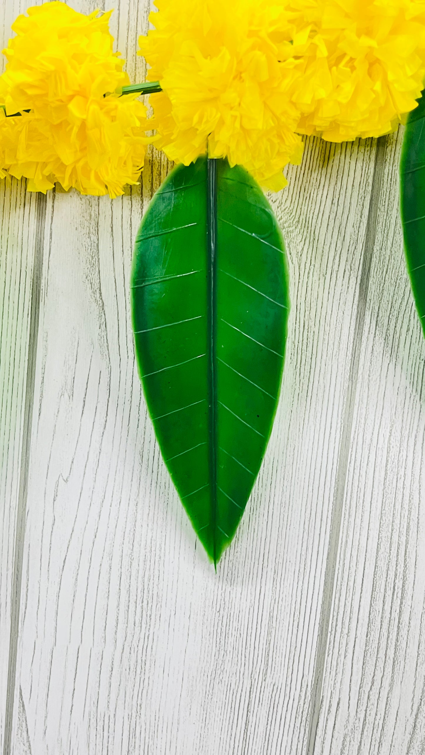 Akaar Festive Bandhanwar in marigold with mango leaves