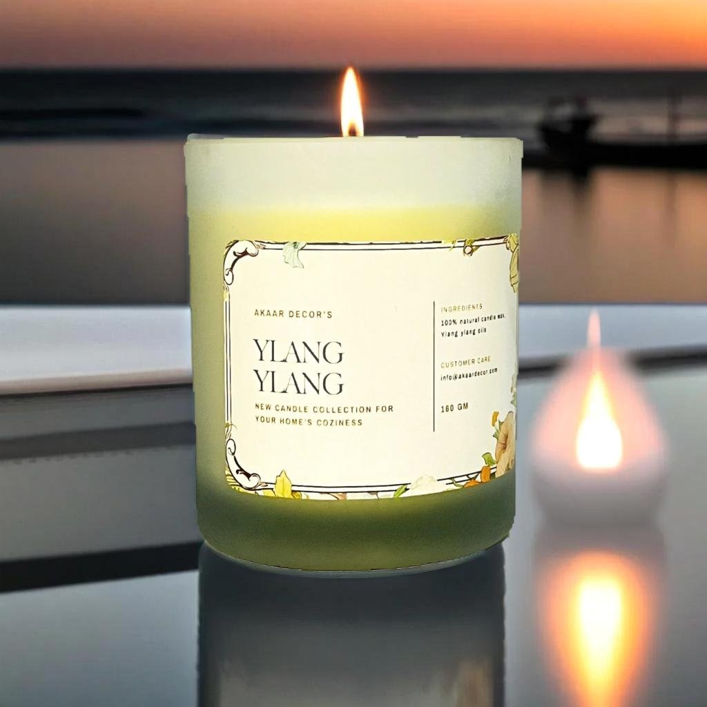 Akaar Decor Range of Fruity & Flowery Scented Candles for Home Decor- Ylang Ylang