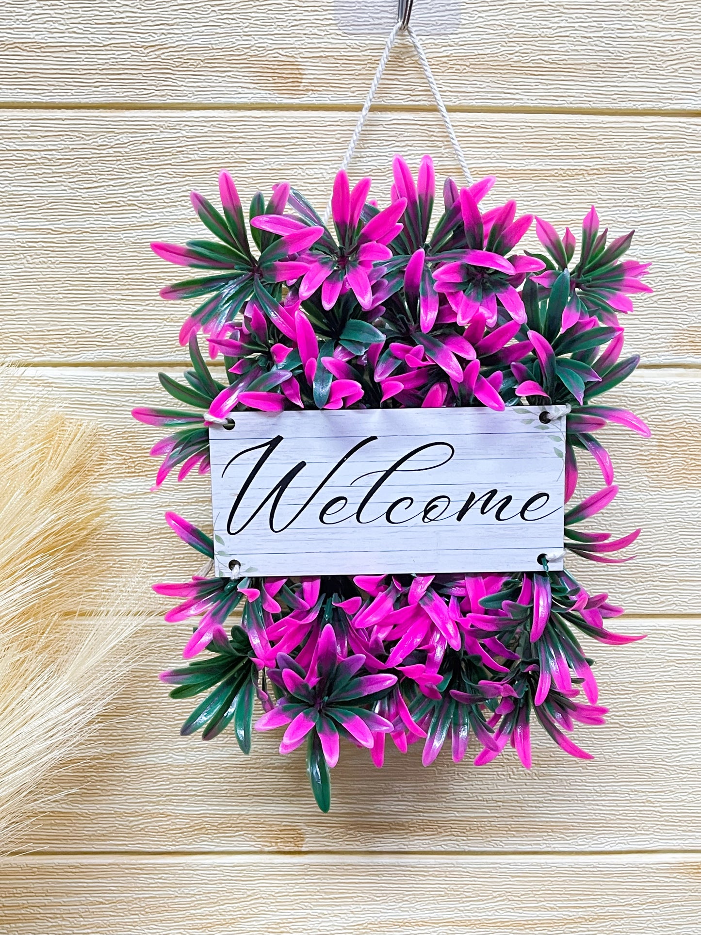 Akaar Welcome Signage in Pink