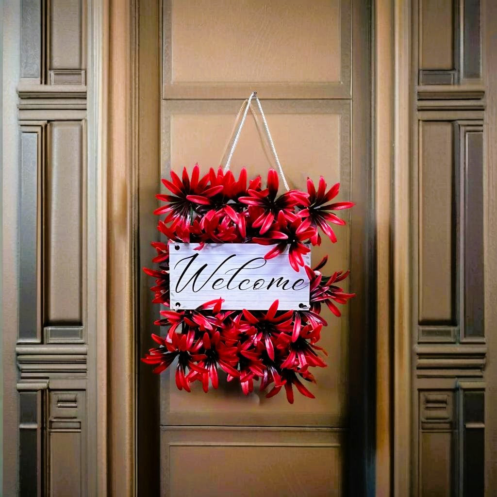 Akaar Welcome Signage in Red