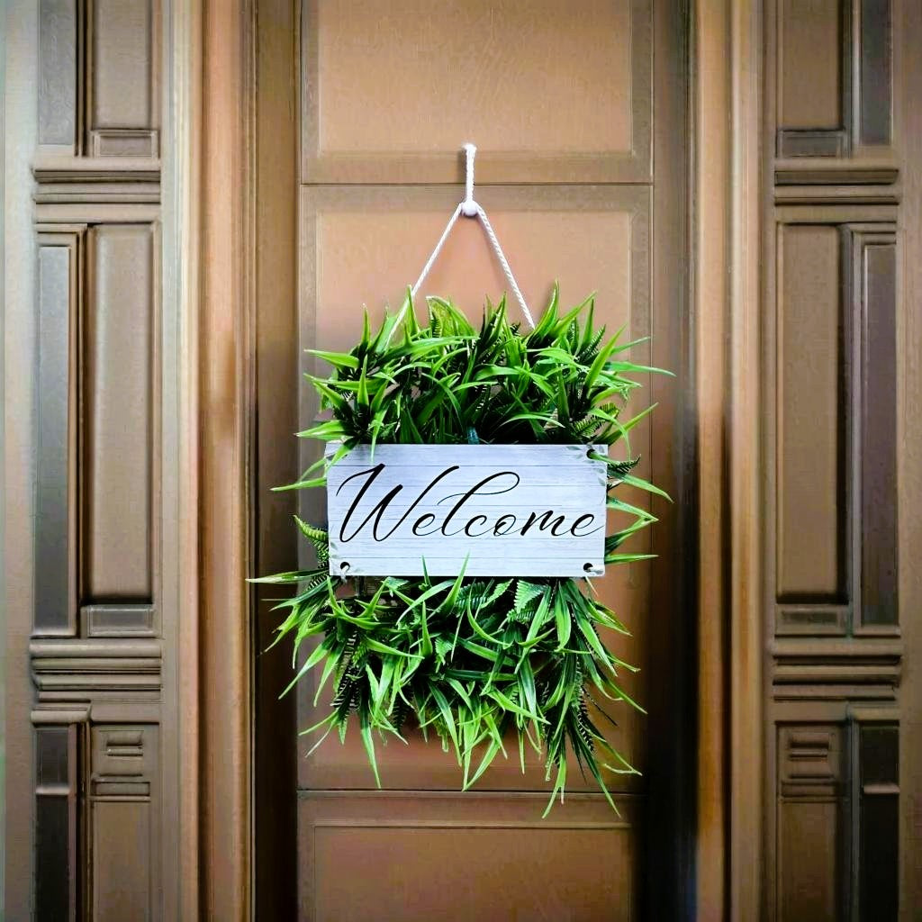 Akaar Welcome Signage in Green Fern