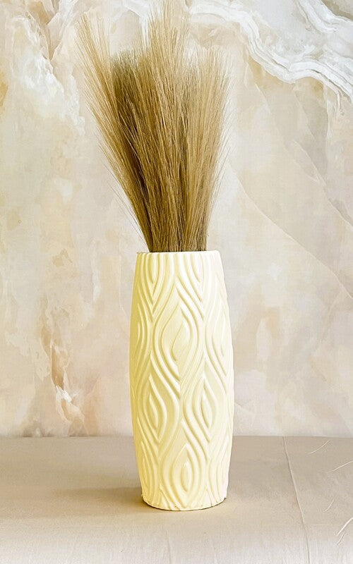 Akaar Artificial Pampas Grass (Pack of 2) with Long Pot