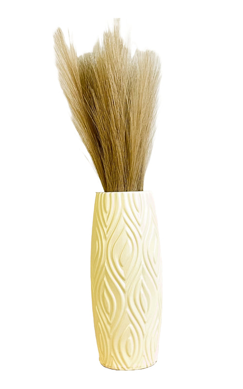 Akaar Artificial Pampas Grass (Pack of 2) with Long Pot