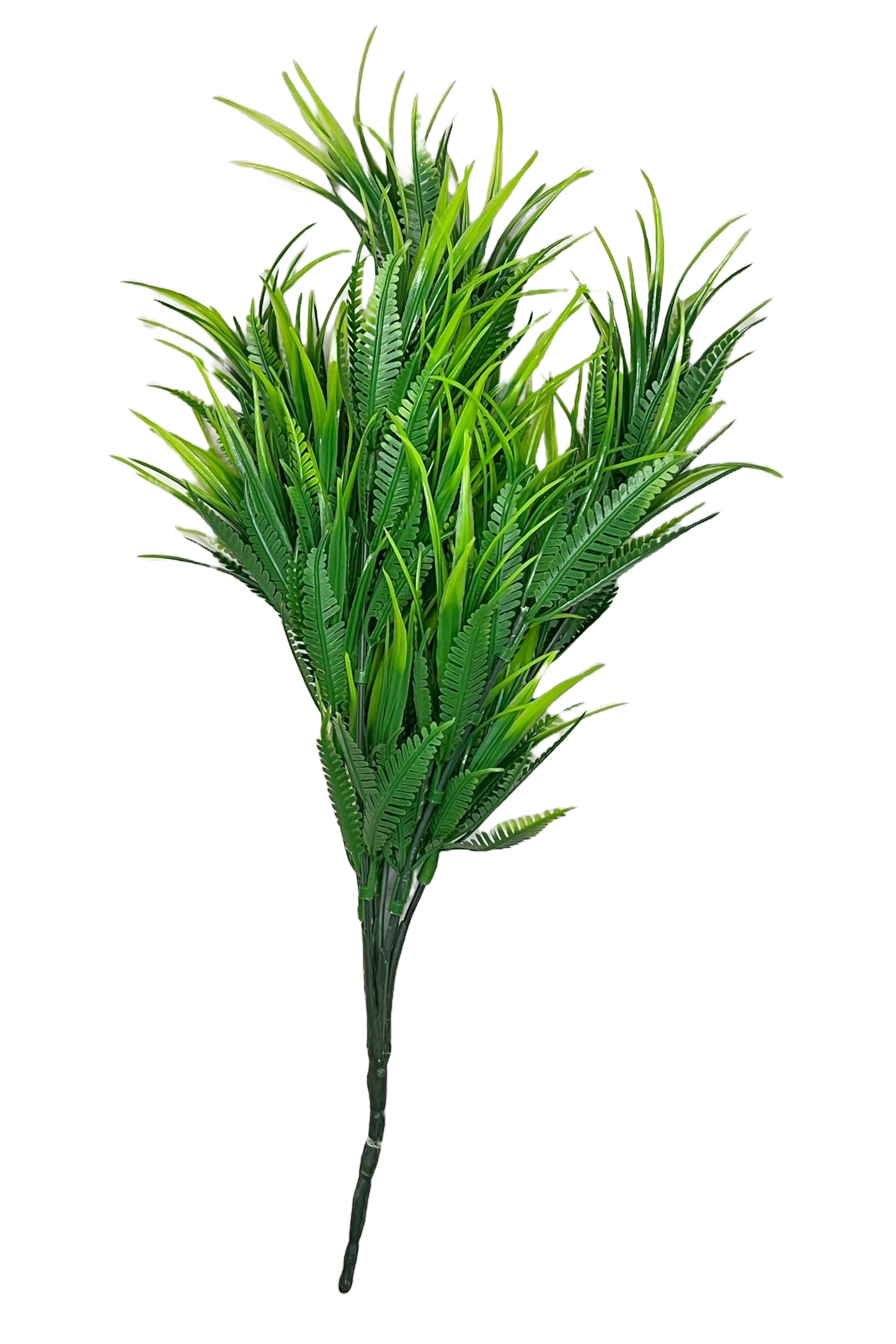 Akaar Artificial Fern Green Bunch with Donut Pot for House decor