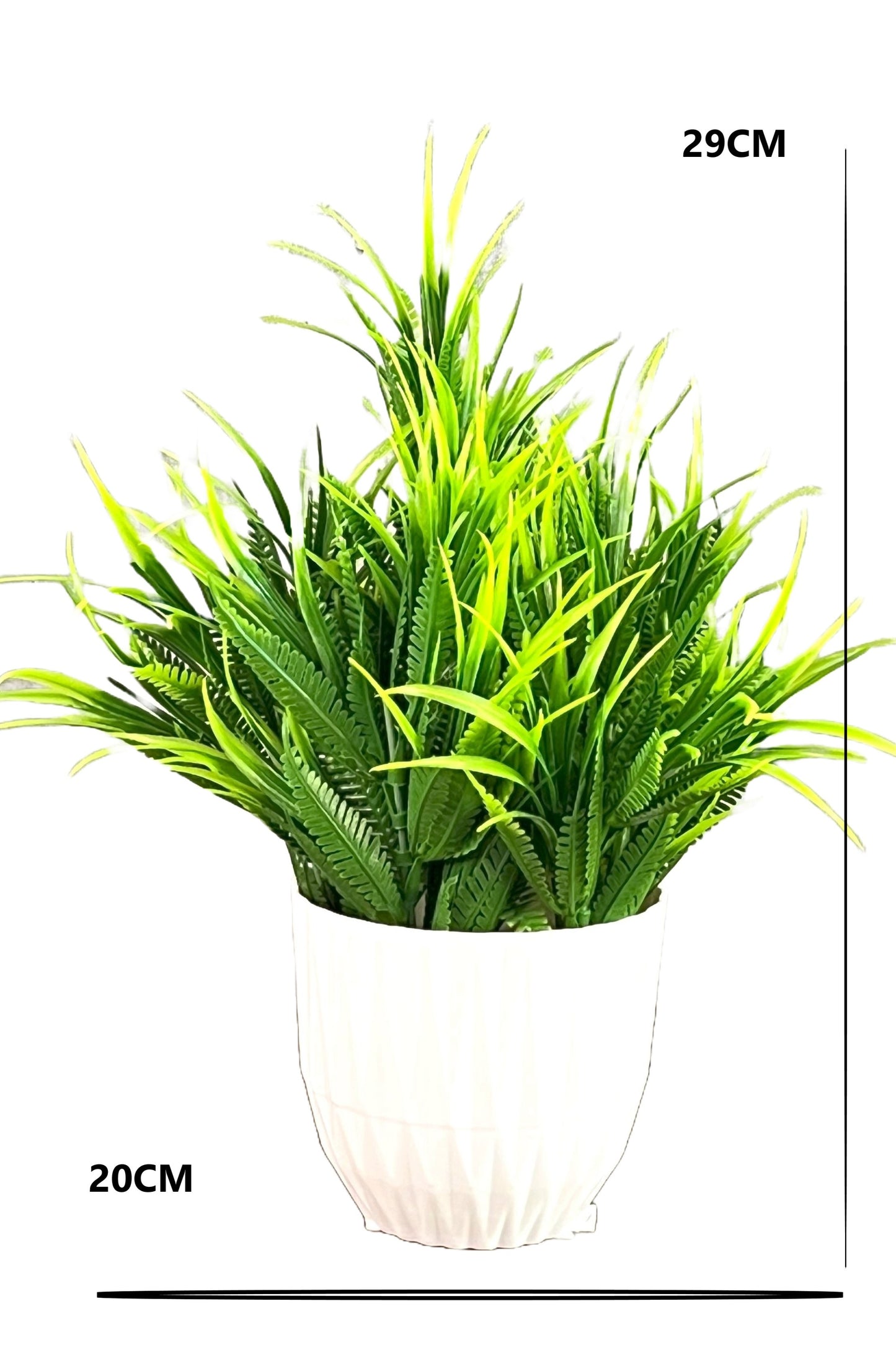 Akaar Artificial Plants for Decoration - Green Fern Bonsai