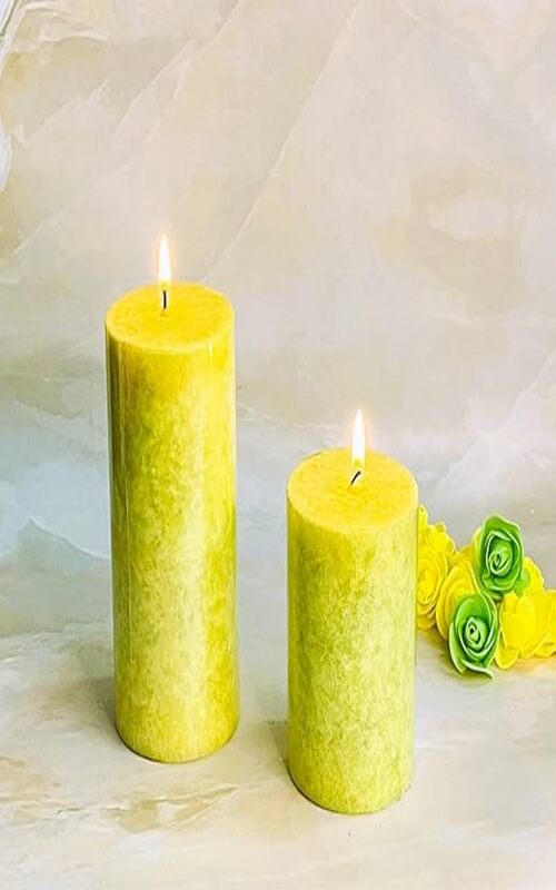 Akaar Scented Pillar Candles (Pack of 2)