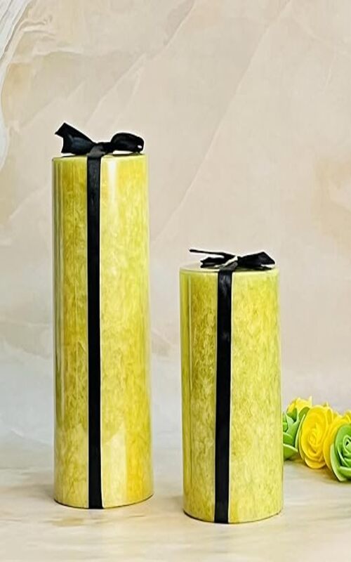 Akaar Scented Pillar Candles (Pack of 2)