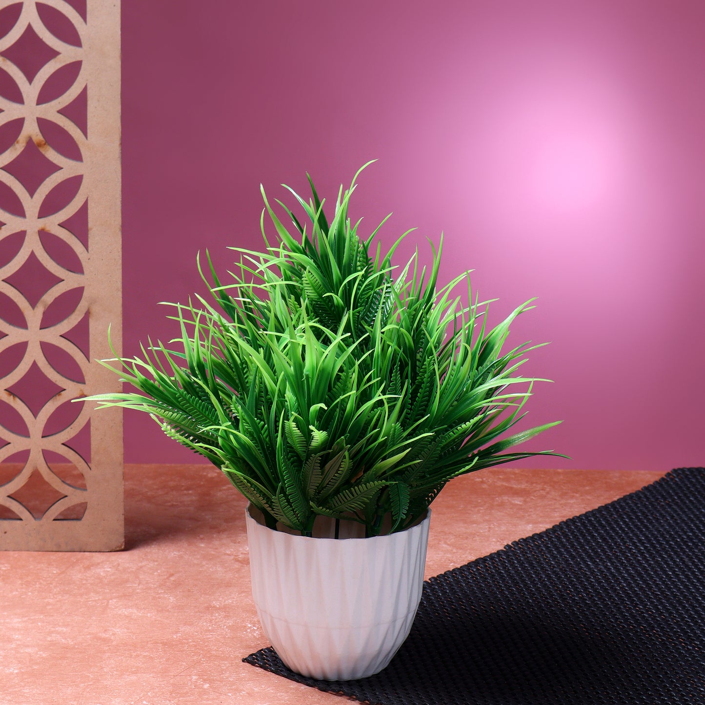 Akaar Artificial Plants for Decoration - Green Fern Bonsai