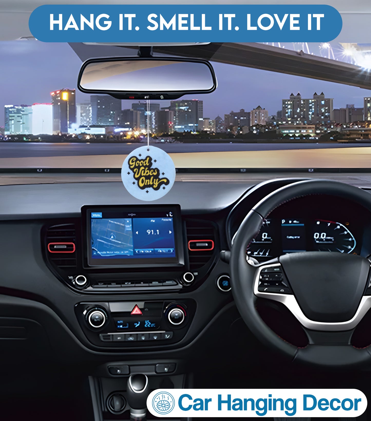 Aromatic Air Freshner (Good Vibes Only, Cool Aqua)