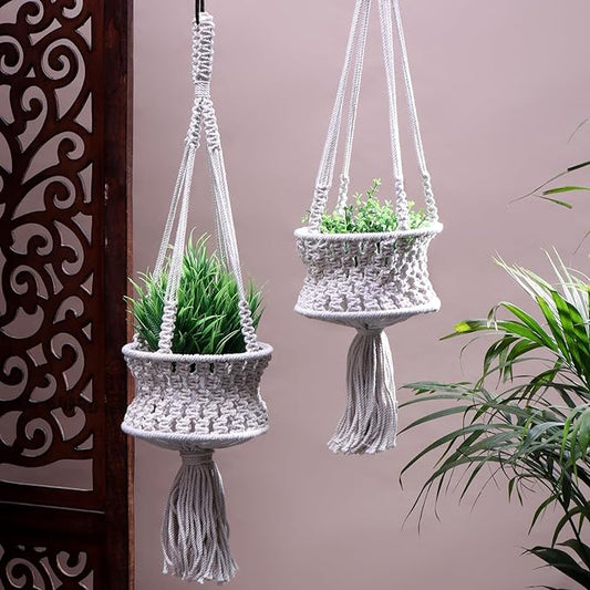 Akaar Décor Macrame Wall Hanging Decor Planter