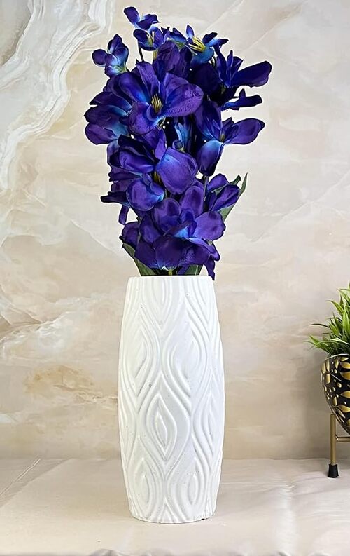 Akaar Decor Blue Orchid Sticks with Long Pot for Home Decor