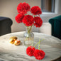 Artificial Chrysanthemum Hydrangea Ball Flower(Pack of 1) (Red)