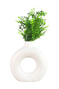 Akaar Imitation Plants - Jade Green Bunch with Donut Pot