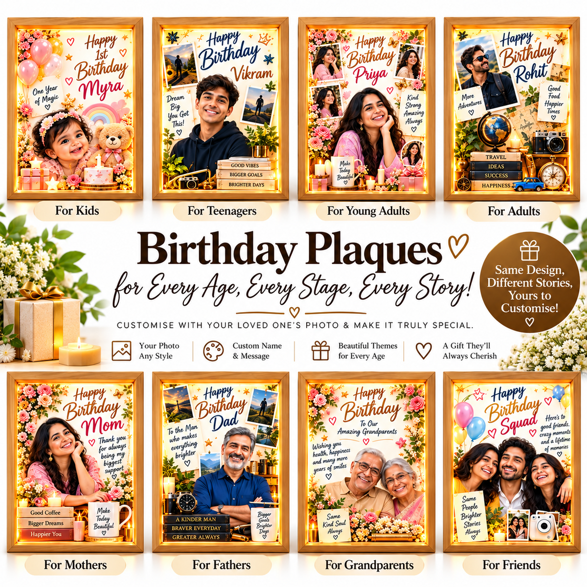 Personalized friendship keepsake plaque