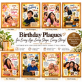 Personalized baby birthday plaque by Akaar Decor