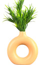 Akaar Artificial Fern Green Bunch with Donut Pot for House decor