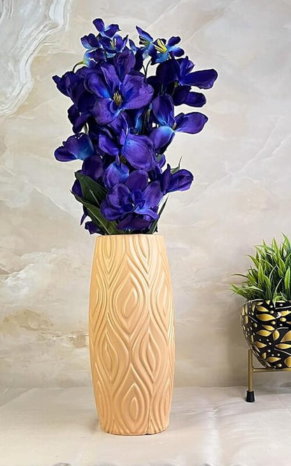 decorative sticks for potted plants Akaar Decor Blue Orchid Sticks with Long Pot for Home Decor