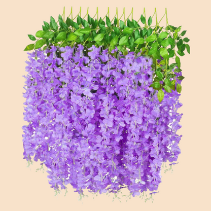 Akaar Decor Heavy Wisteria Falling for Home or Festive Decor (Pack of 6 falling bunches)